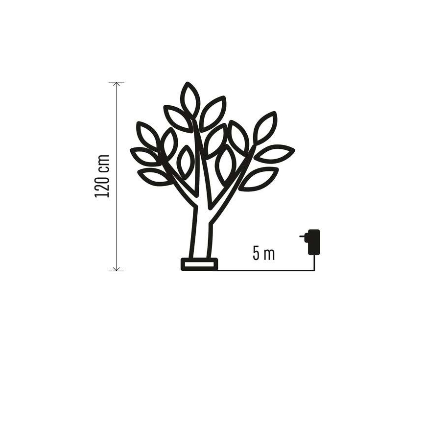 LED Zewnętrzna dekoracja bożonarodzeniowa 192xLED/4,5W/230V IP44