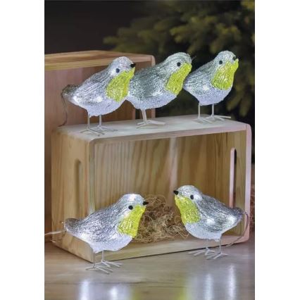 LED Zewnętrzna dekoracja bożonarodzeniowa 30xLED/1,5W/3/230V IP44 zimna biel