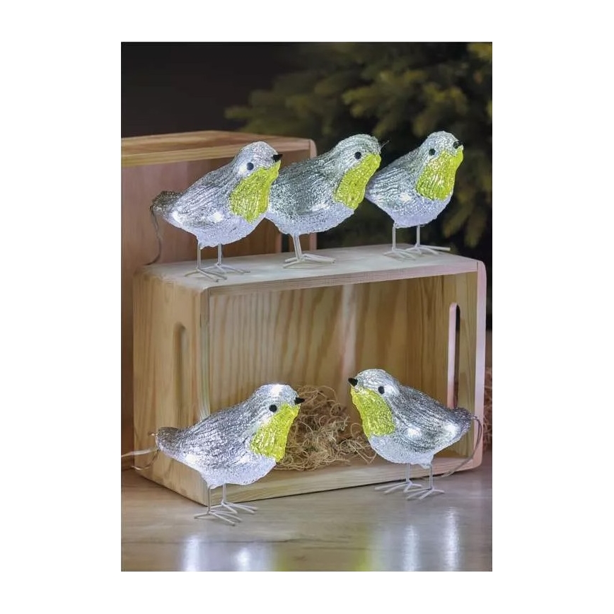 LED Zewnętrzna dekoracja bożonarodzeniowa 30xLED/1,5W/3/230V IP44 zimna biel