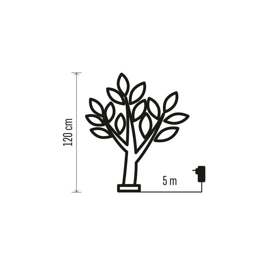 LED Zewnętrzna dekoracja bożonarodzeniowa 48xLED/3,6W/230V IP44
