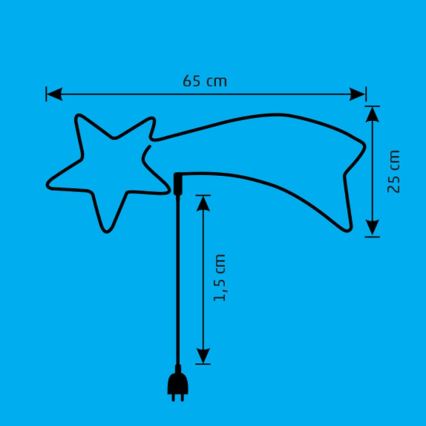 LED Zewnętrzna dekoracja bożonarodzeniowa LED/10W/230V IP44