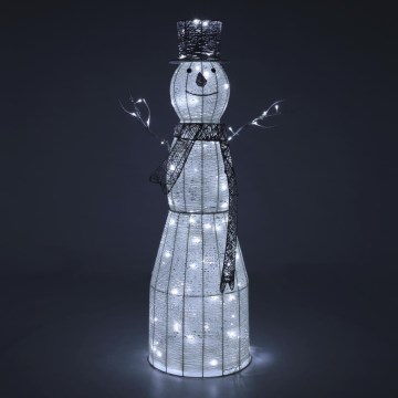 LED Zewnętrzna dekoracja bożonarodzeniowa LED/3,6W/230V/zimna biel 124 cm IP44 bałwan