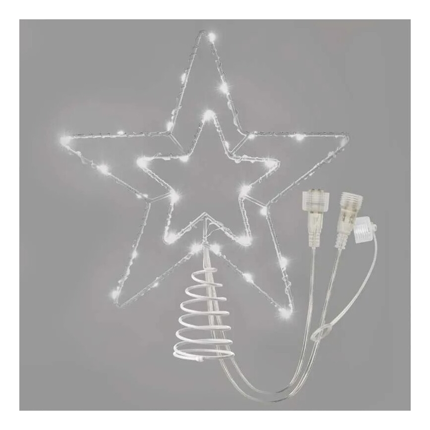 LED Zewnętrzna dekoracja świąteczna 30xLED/4W/30V IP44 zimna biel