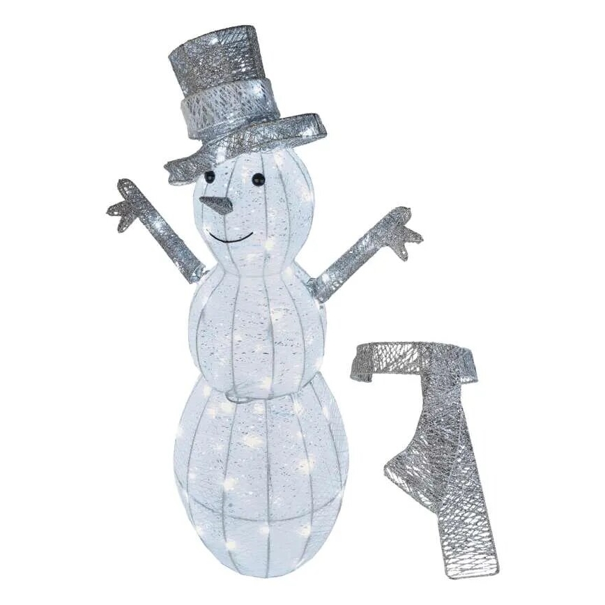 LED Zewnętrzna dekoracja świąteczna 80xLED/3,6W/230V IP44 82 cm bałwan