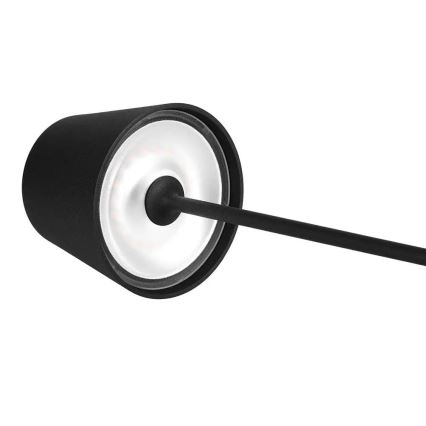 LED Zewnętrzna lampka stołowa z dotykowym ściemniaczem, ładowalna, LED/2W/230V, 4400 mAh, IP54, antracyt