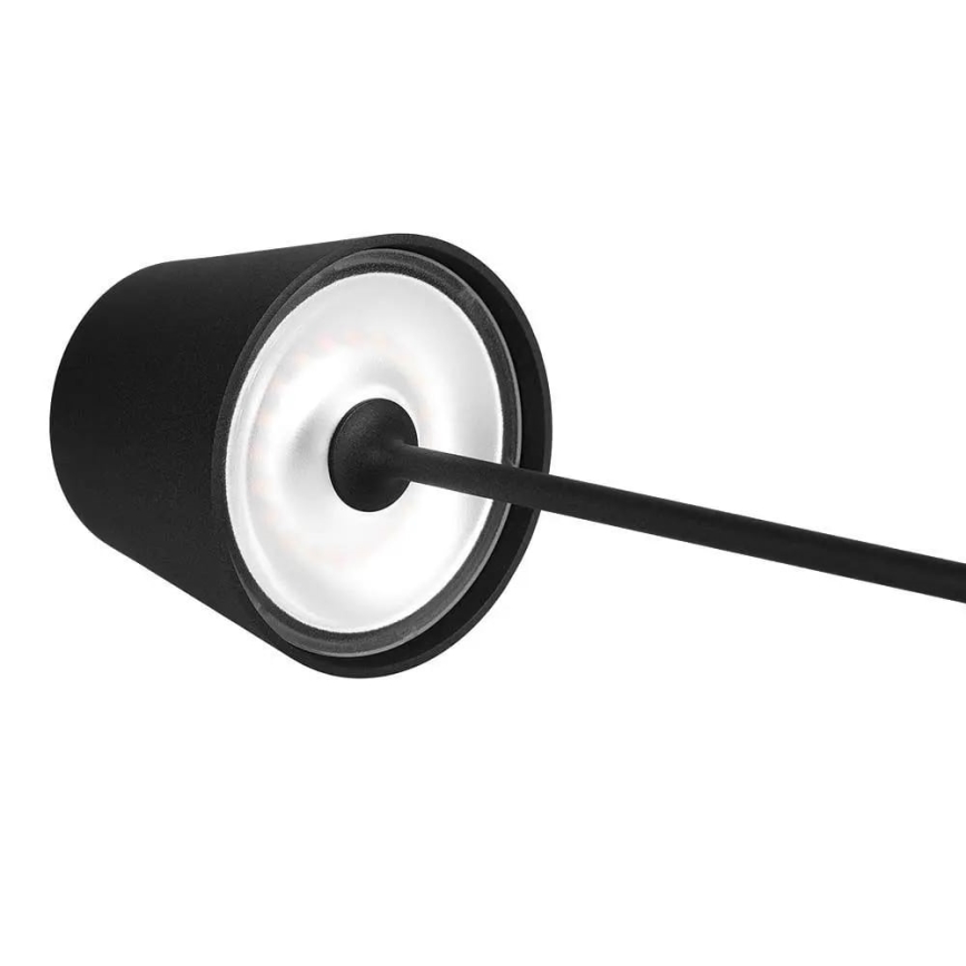 LED Zewnętrzna lampka stołowa z dotykowym ściemniaczem, ładowalna, LED/2W/230V, 4400 mAh, IP54, antracyt