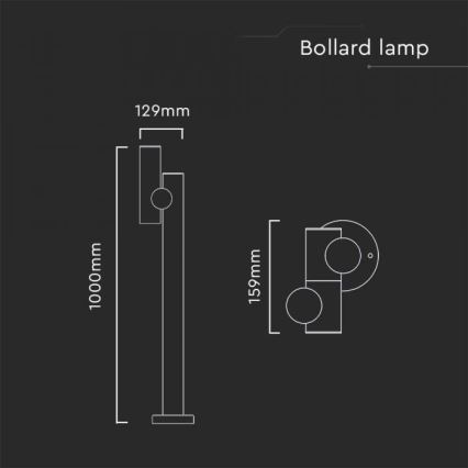 LED zewnętrzna elastyczna lampa LED/4W/230V 3000K IP44 100 cm biała