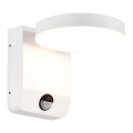 LED Zewnętrzna elastyczna lampa ścienna z czujnikiem LED/17W/230V IP65 4000K biała