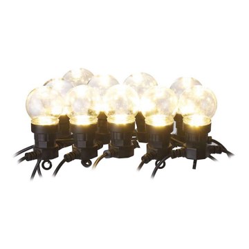 LED Zewnętrzna girlanda dekoracyjna 10xLED/10m IP44 przezroczysta