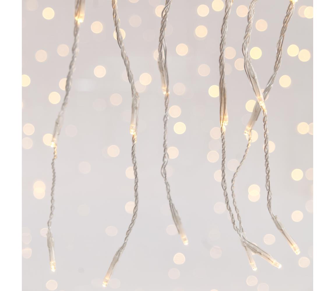 LED Zewnętrzna kurtyna bożonarodzeniowa CURTAIN 360xLED/3,6W/230V 2x2 m IP44 ciepła biel