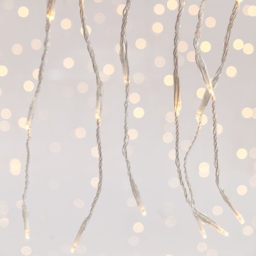 LED Zewnętrzna kurtyna bożonarodzeniowa CURTAIN 360xLED/3,6W/230V 2x2 m IP44 ciepła biel