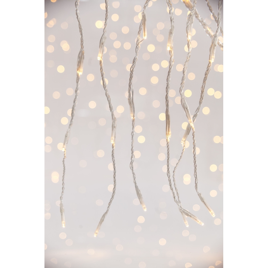 LED Zewnętrzna kurtyna bożonarodzeniowa CURTAIN 360xLED/3,6W/230V 2x2 m IP44 ciepła biel