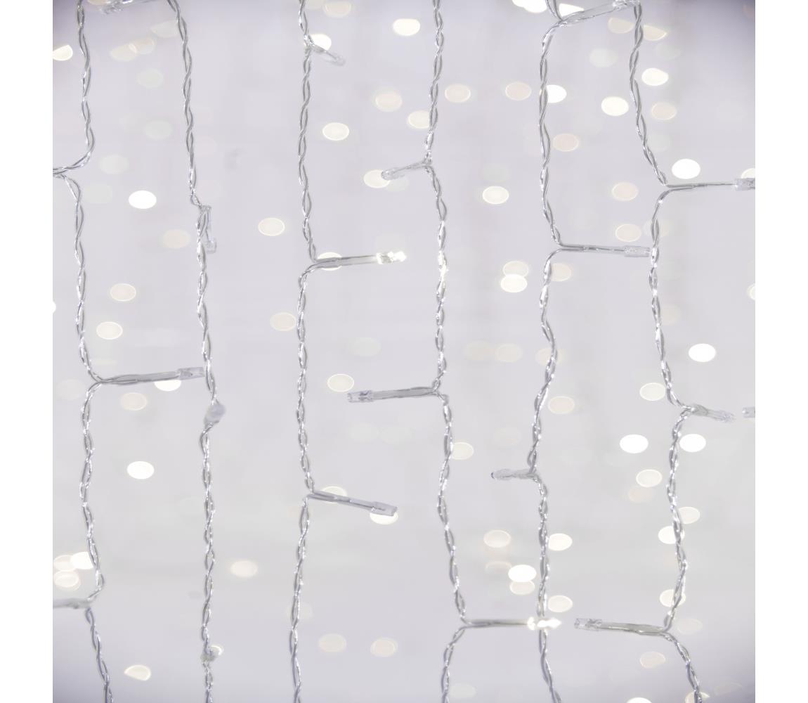 LED Zewnętrzna kurtyna bożonarodzeniowa CURTAIN 480xLED/8,4W/230V 3x3 m IP44 zimna biel