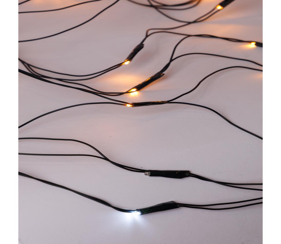 LED Zewnętrzna kurtyna bożonarodzeniowa NET 240xLED/7,2W/230V 1,5x2 m IP44 ciepła biel