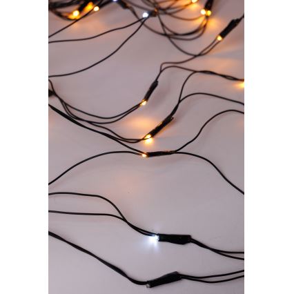 LED Zewnętrzna kurtyna bożonarodzeniowa NET 240xLED/7,2W/230V 1,5x2 m IP44 ciepła biel