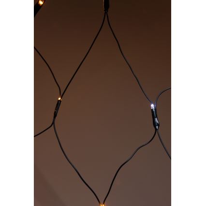 LED Zewnętrzna kurtyna bożonarodzeniowa NET 240xLED/7,2W/230V 1,5x2 m IP44 ciepła biel