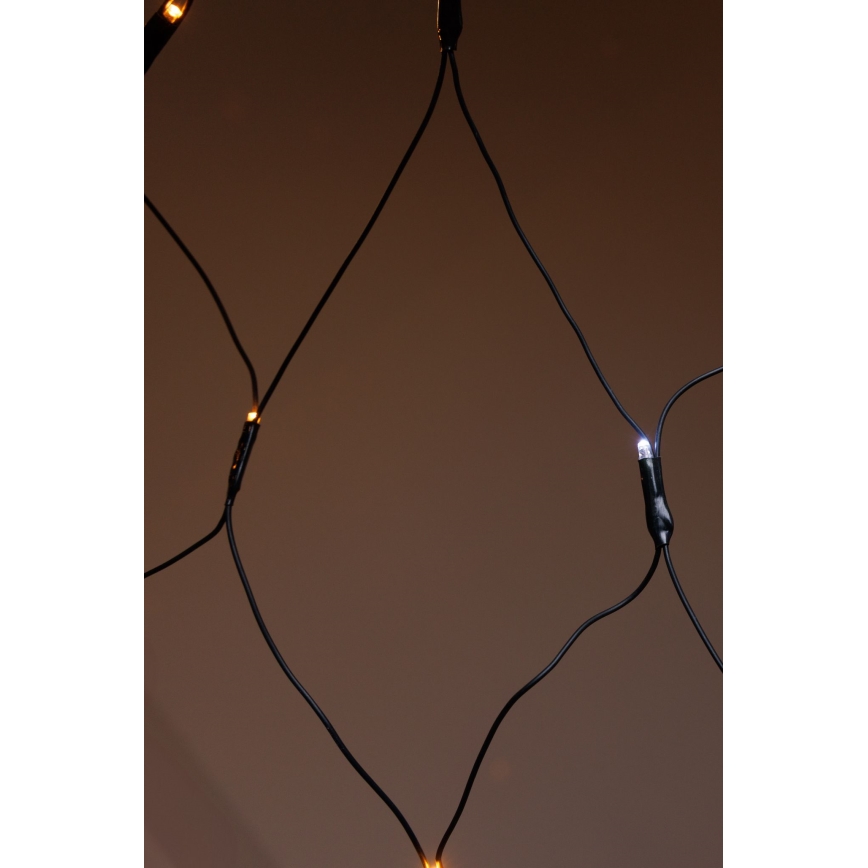 LED Zewnętrzna kurtyna bożonarodzeniowa NET 240xLED/7,2W/230V 1,5x2 m IP44 ciepła biel