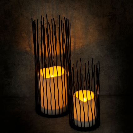 LED Zewnętrzna lampa dekoracyjna NYBORG LED/2xAA 35 cm IP44 ciepła biel