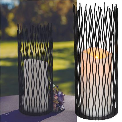 LED Zewnętrzna lampa dekoracyjna NYBORG LED/2xAA 35 cm IP44 ciepła biel