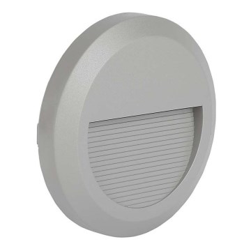 LED Zewnętrzna lampa schodowa LED/2W/230V IP65 3000K szara