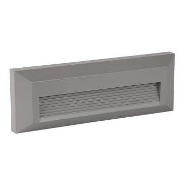 LED Zewnętrzna lampa schodowa LED/3W/230V IP65 3000K szara