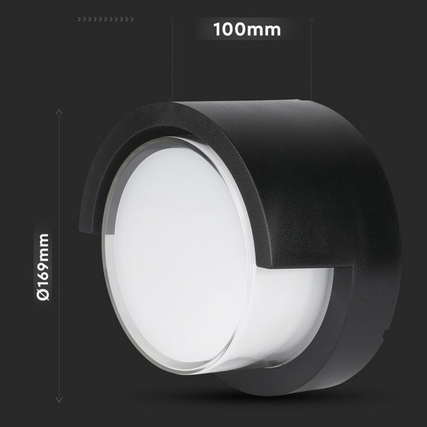 LED Zewnętrzna lampa ścienna LED/12W/230V 3000K IP65