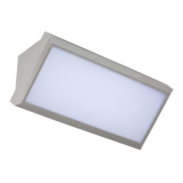 LED Zewnętrzna lampa ścienna LED/20W/230V 3000K IP65 szara