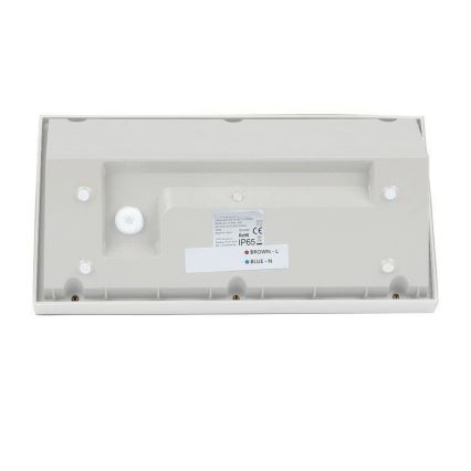 LED Zewnętrzna lampa ścienna LED/20W/230V 4000K IP65 biała