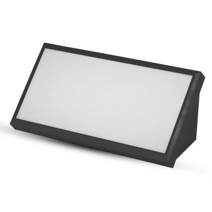 LED Zewnętrzna lampa ścienna LED/20W/230V 4000K IP65 czarna