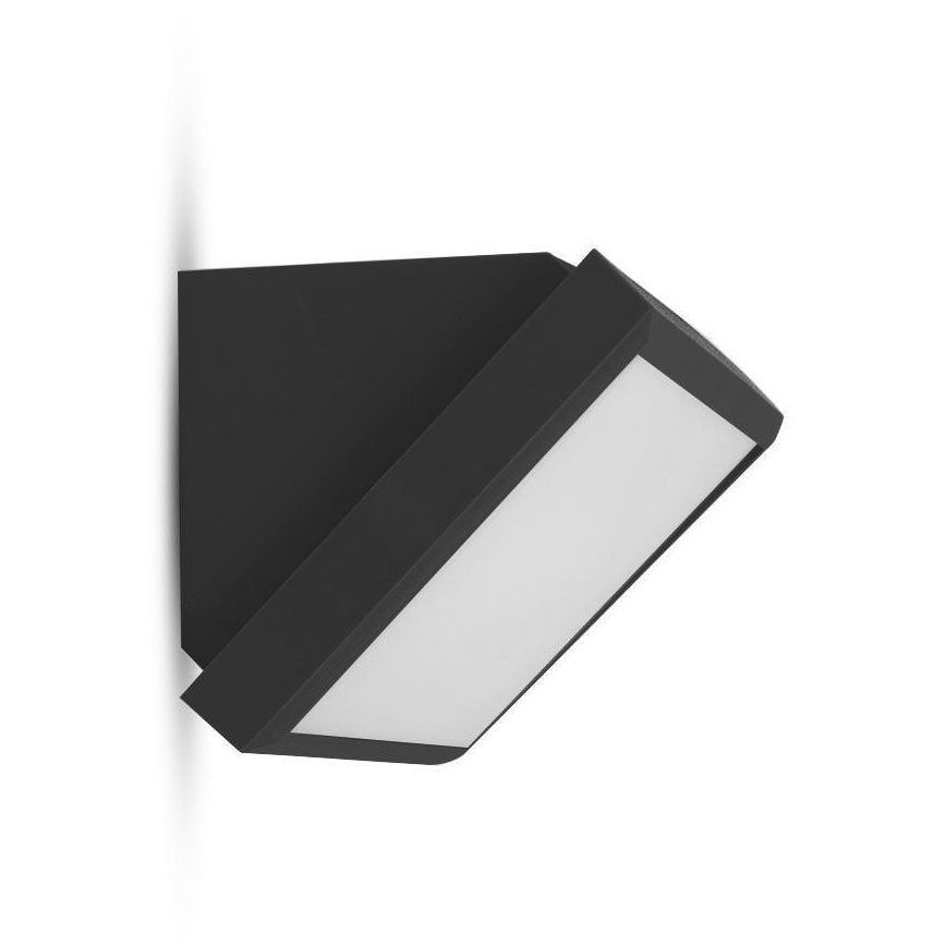 LED Zewnętrzna lampa ścienna LED/20W/230V 4000K IP65 czarna
