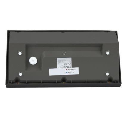 LED Zewnętrzna lampa ścienna LED/20W/230V 4000K IP65 czarna