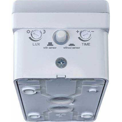 LED Ściemniana zewnętrzna lampa ścienna z czujnikiem ruchu i zmierzchu LED/12/15/20W/230V IP65 biała