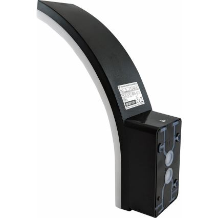 LED Ściemniana zewnętrzna lampa ścienna z czujnikiem ruchu i zmierzchu LED/12/15/20W/230V IP65 czarna