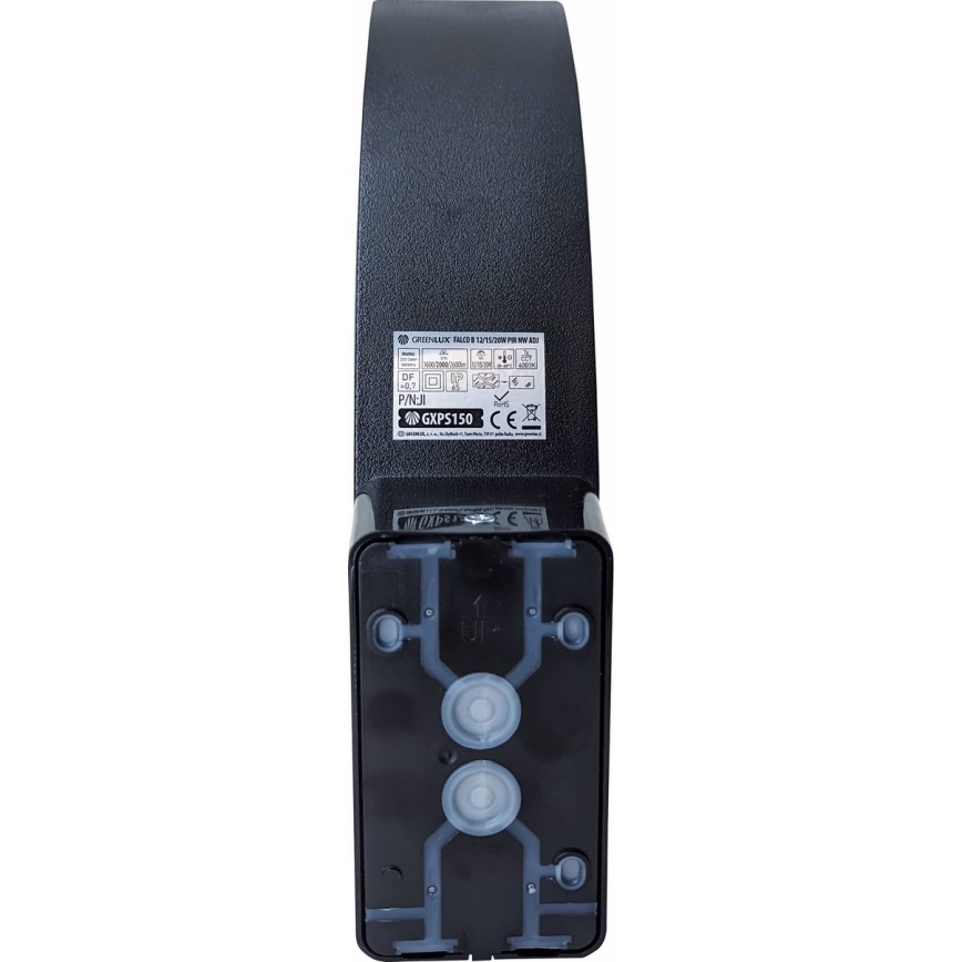 LED Ściemniana zewnętrzna lampa ścienna z czujnikiem ruchu i zmierzchu LED/12/15/20W/230V IP65 czarna