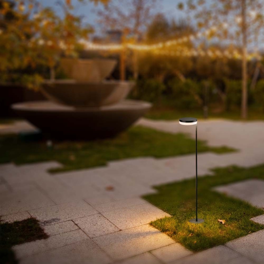LED Zewnętrzna lampa słoneczna LED/2W/3,7V 3000K IP54 2000 mAh czarny