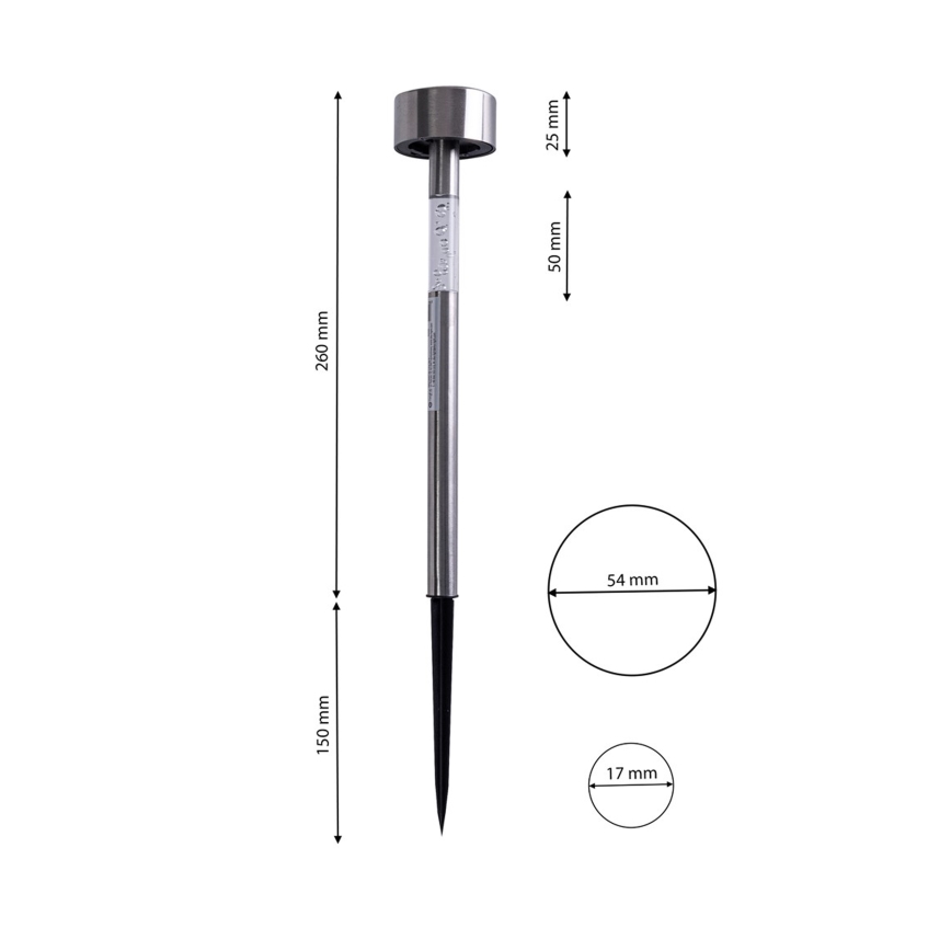 LED Zewnętrzna lampa solarna LED/0,06W/100 mAh IP44