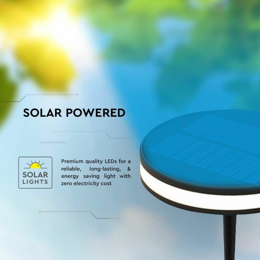 LED Zewnętrzna lampa solarna LED/1,8W/3,7V IP54 3000K