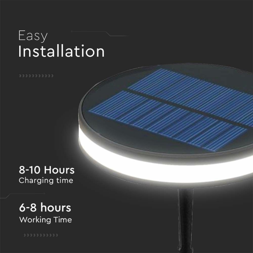 LED Zewnętrzna lampa solarna LED/1,8W/3,7V IP54 3000K