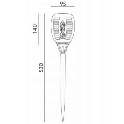 LED Zewnętrzna lampa solarna SPARKLE LED/0,12W/1,2V IP44 300 mAh
