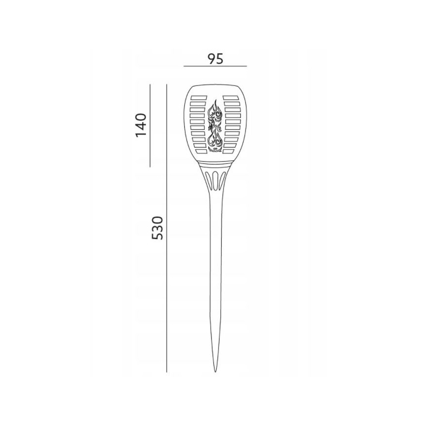 LED Zewnętrzna lampa solarna SPARKLE LED/0,12W/1,2V IP44 300 mAh