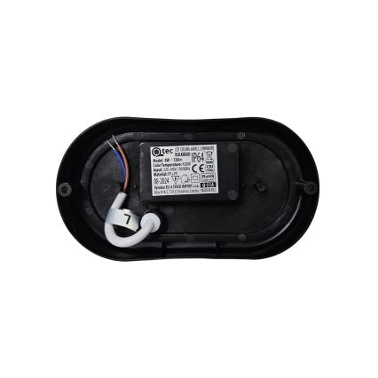 LED Zewnętrzna lampa sufitowa LED/8W/230V 4200K IP64 czarna