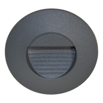 LED zewnętrzna oprawa schodowa UGRA LED/2W/230V 4000K IP54 antracyt