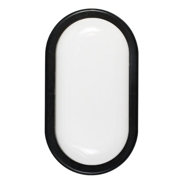 LED zewnętrzna oprawa ścienna LED/12W/230V IP54 czarna
