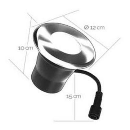 LED Zewnętrzna oprawa wpuszczana EASY CONNECT 1xGU10/4W/230V 3000K IP65 okrągła