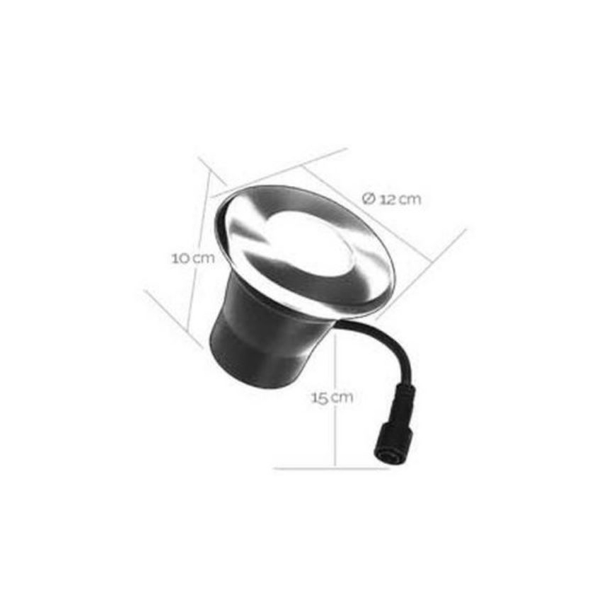 LED Zewnętrzna oprawa wpuszczana EASY CONNECT 1xGU10/4W/230V 3000K IP65 okrągła