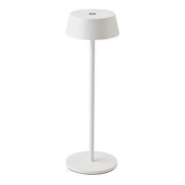 LED Zewnętrzna ściemnialna dotykowa lampa stołowa LED/2W/5V 4400 mAh IP54 biała