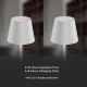 LED Zewnętrzna ściemnialna dotykowa lampka stołowa LED/2W/230V 4400 mAh IP54 chrom