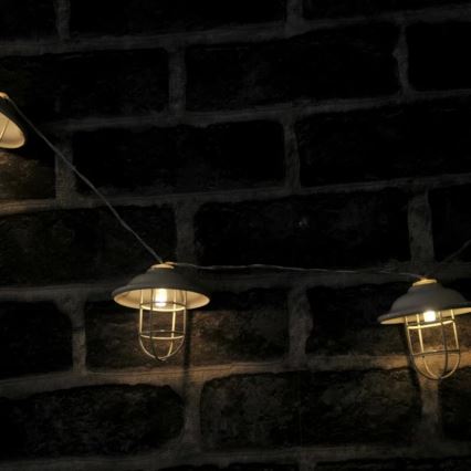 LED Zewnętrzne dekoracyjne oświetlenie LOFT 10xLED/2xAA