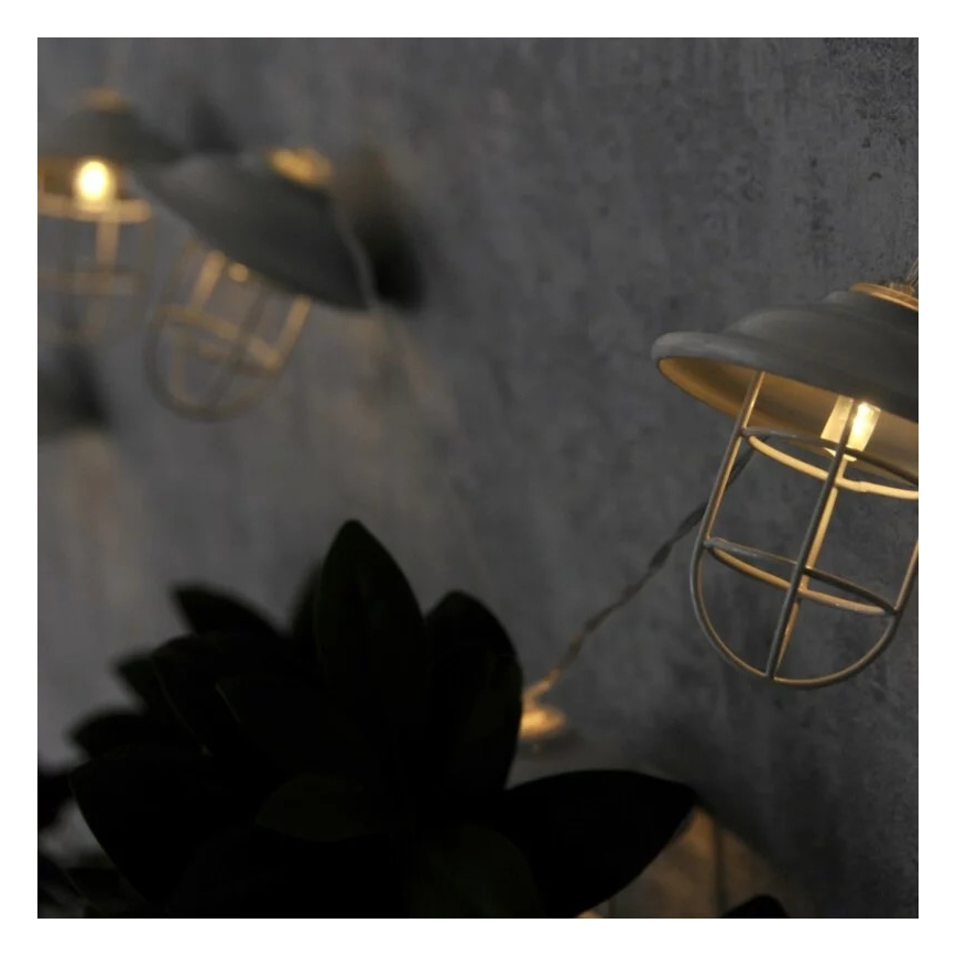 LED Zewnętrzne dekoracyjne oświetlenie LOFT 10xLED/2xAA
