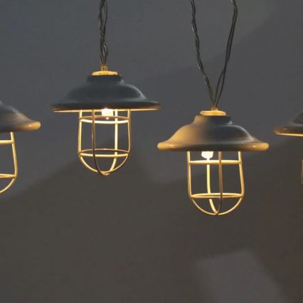 LED Zewnętrzne dekoracyjne oświetlenie LOFT 10xLED/2xAA